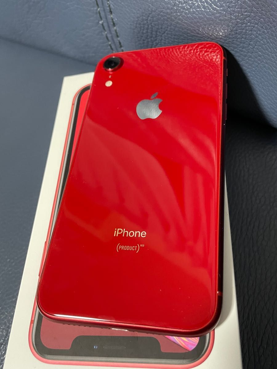 iPhone XR レッド 64GB 美品! オマケ付き-