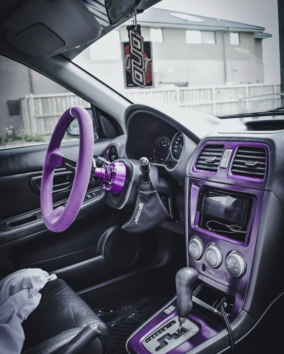 【Newホーンボタン】 DND Performance Interior　ブルーアルカンターラ 青 350mm USDM JDM ステアリング ハンドル カラー スウェード_画像8