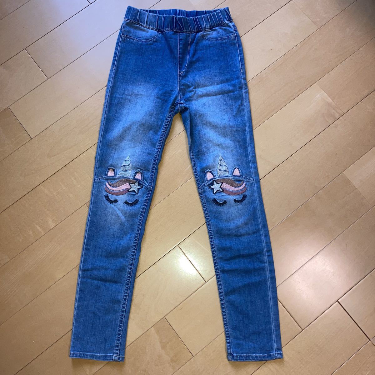 130㎝位 HM ストレッチダメージ スキニー デニムパンツ 女の子 - 通販