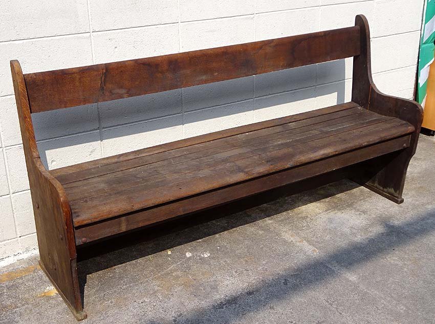 ヤフオク! - 緑屋sc□ チャーチチェア ベンチ 幅約166.5cm 教...
