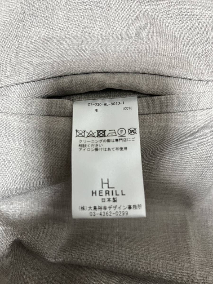 HERILL（ヘリル） セットアップ トロピカル サマーウール 2Bジャケット イージーパンツ - 8