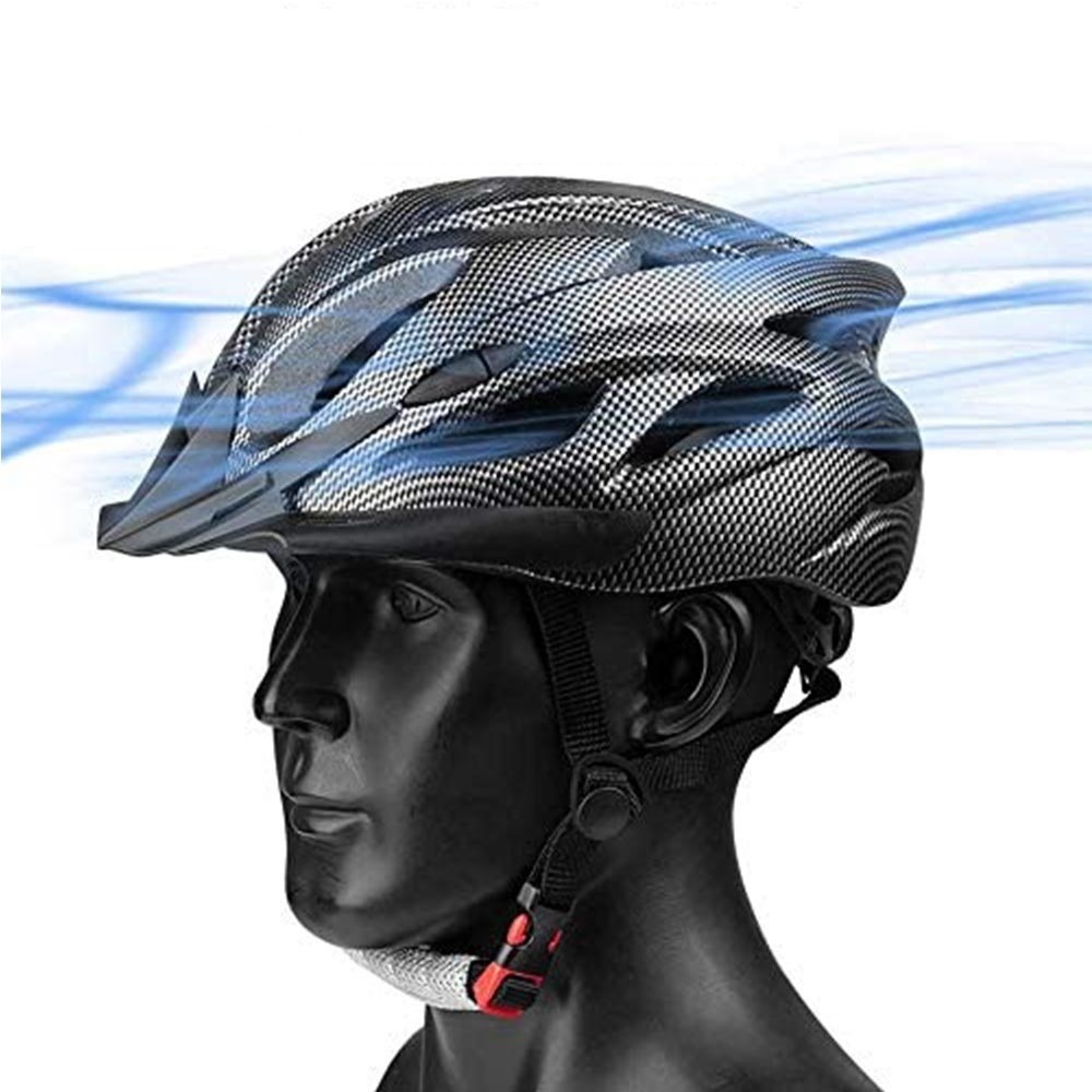 超軽量 自転車ヘルメット 流線型 ロードバイク MTB サイクリング 大人 男女兼用 ヘルメット フリーサイズ (オレンジ&ホワイト)_画像2