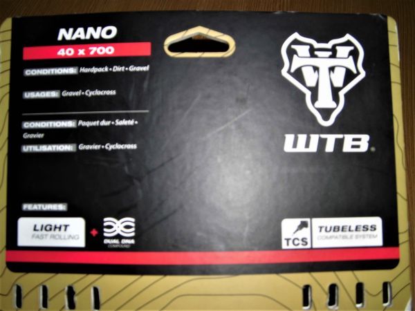 WTB Nano 700c, 40c 2本 TCS Light Fast Rolling タイヤ チューブレス グラベル シクロクロスの画像3