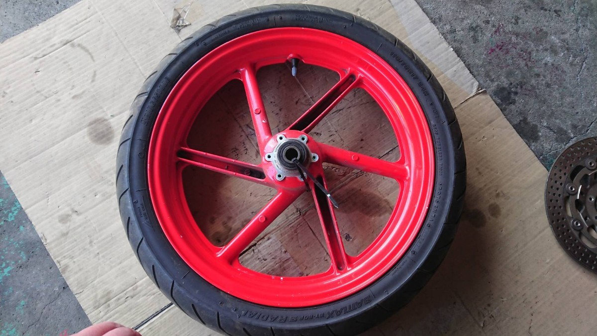 NSR250R front wheel present condition goods. 