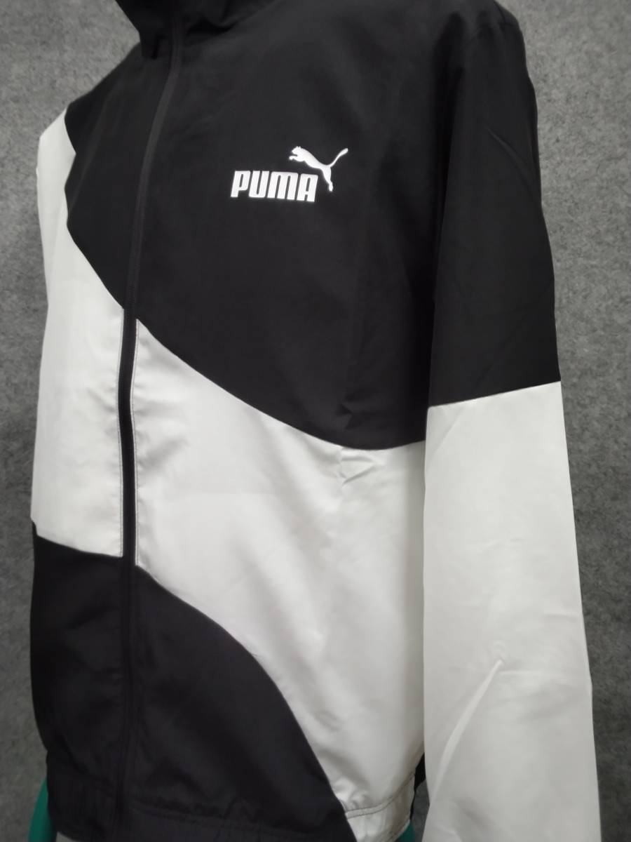 プーマ PUMA サッカーウェア フットサルウェア カジュアルウェア シェルスーツ ビッグプーマロゴ 上下セット 675747 01(ブラック) Mサイズ_画像3