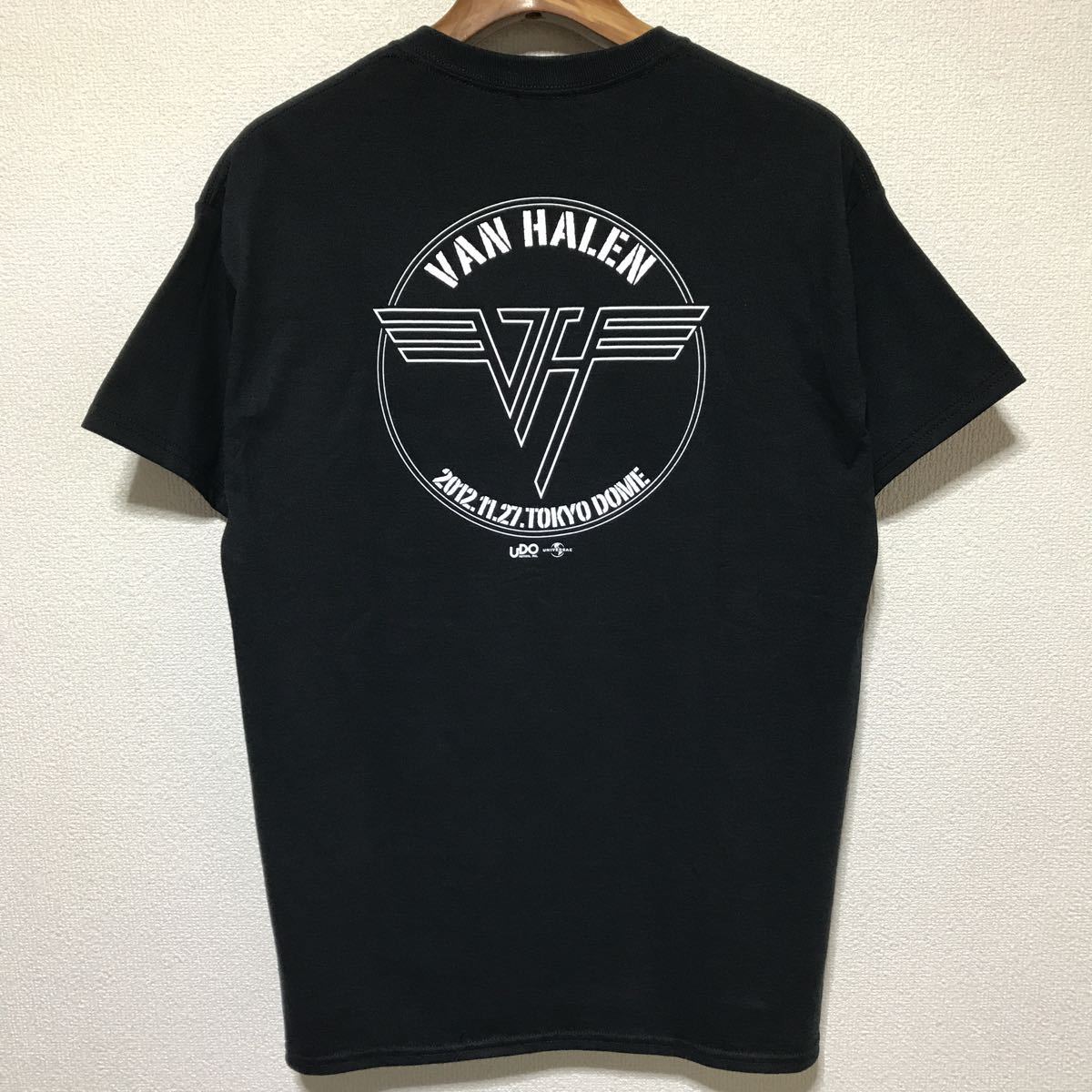 [即決古着]VAN HALEN/ヴァン・ヘイレン/JAPAN TOUR 2012 Tシャツ(東京ドーム)/バンドT/ブラック/GILDAN(ギルダン)製/Mサイズ_画像2