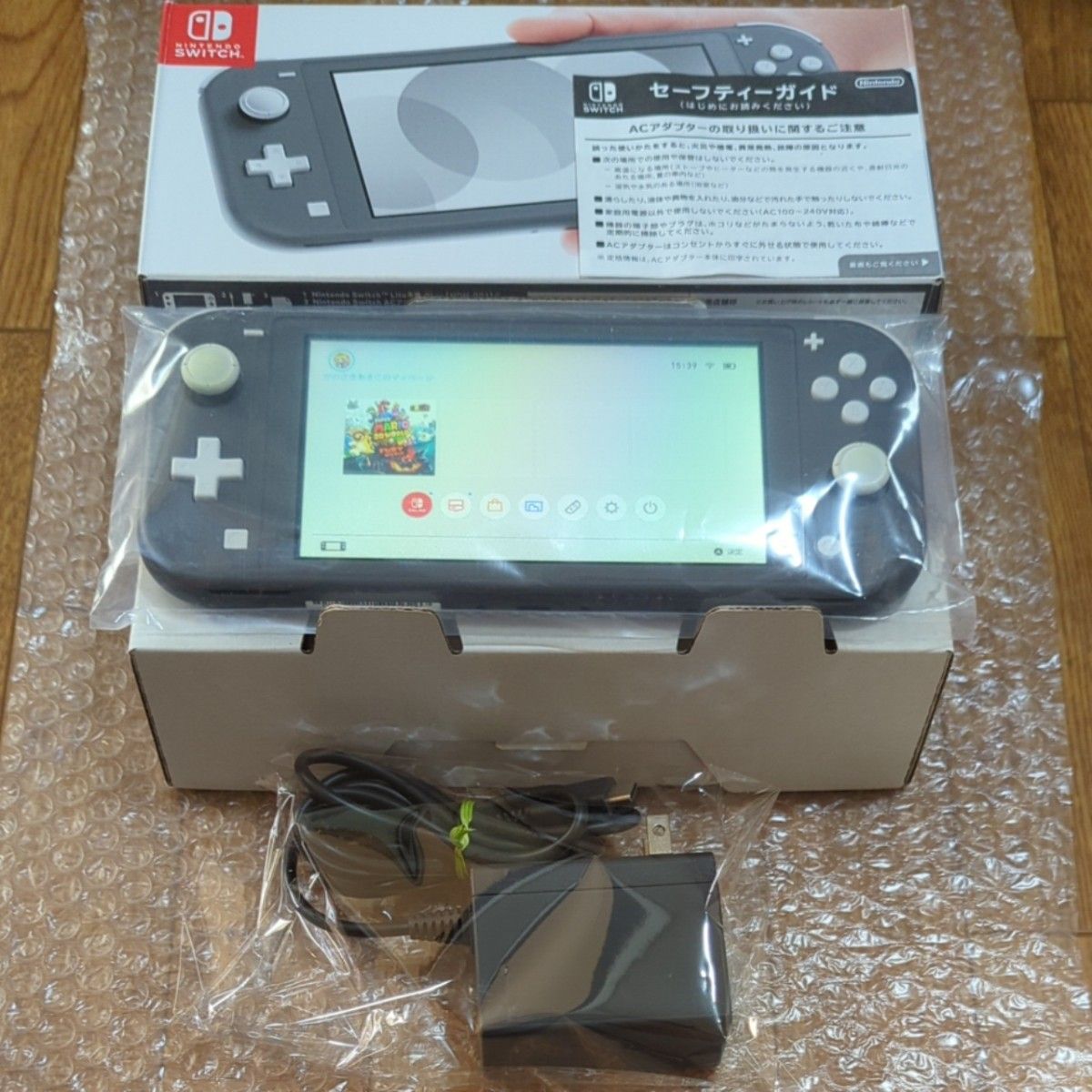 【21年製完品】ニンテンドースイッチライト Nintendo Switch Lite　グレー本体　純正品ACアダプター付属