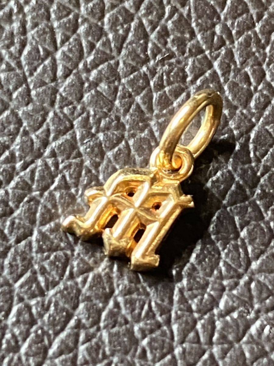 Yahoo!オークション - 美品 クロムハーツ 22k イニシャル M Yahoo!オークション - 美品 クロムハーツ 22k イニシャル M