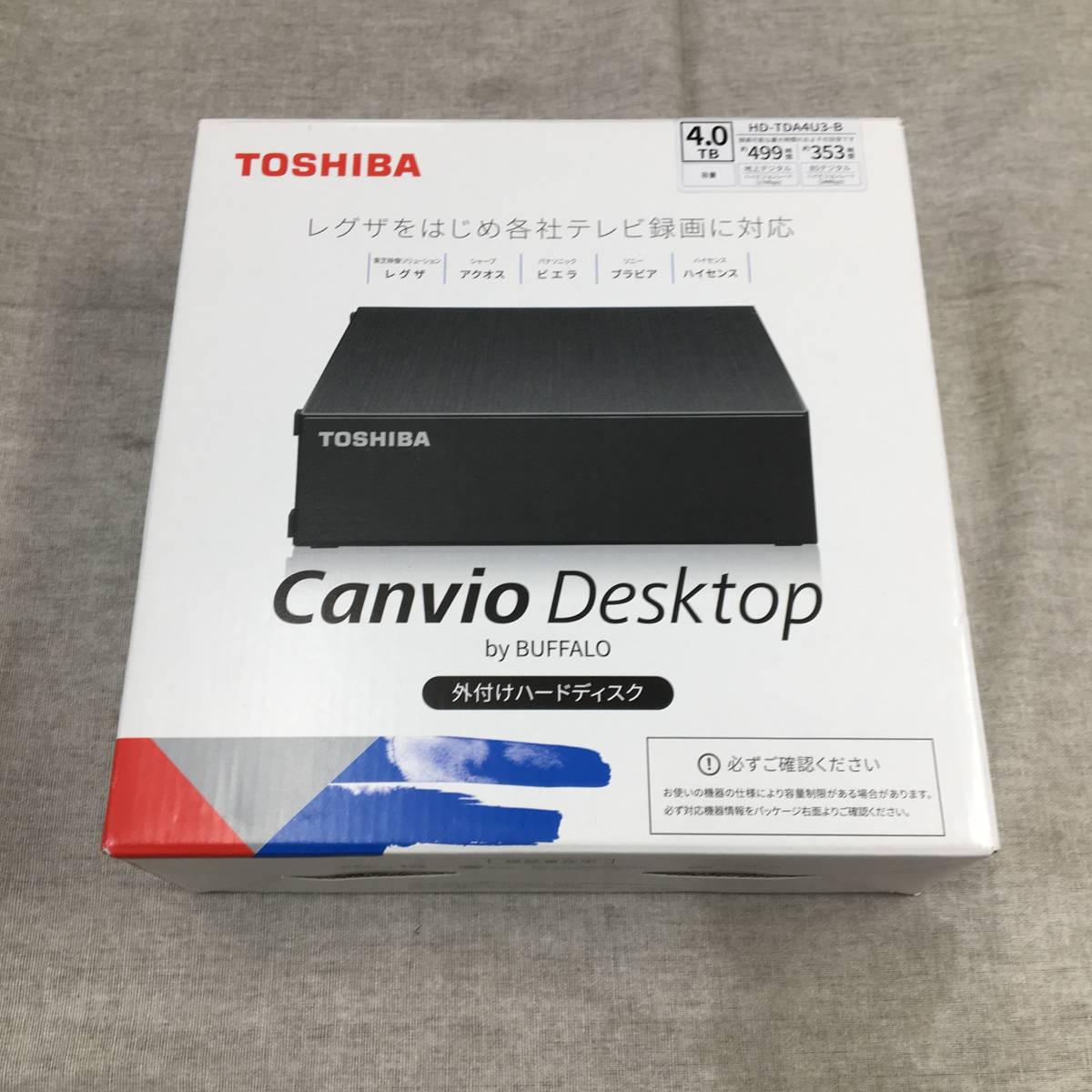 新しいコレクション BUFFALO バッファロー 4TB HD-TDA4U3-B 外付けHDD