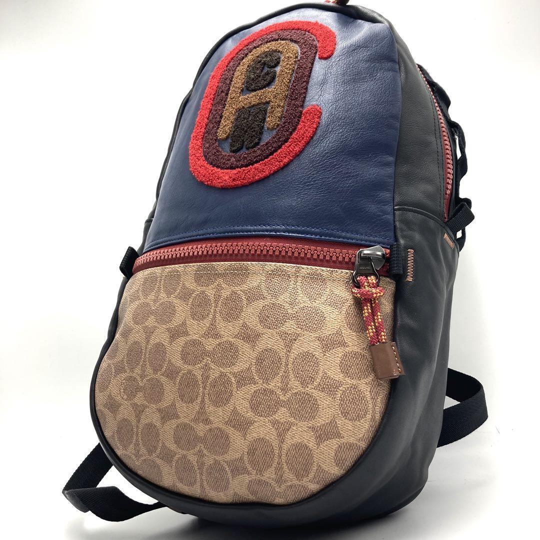 ブルー 【未使用品・超激レア入手困難】COACH コーチ リュックサック