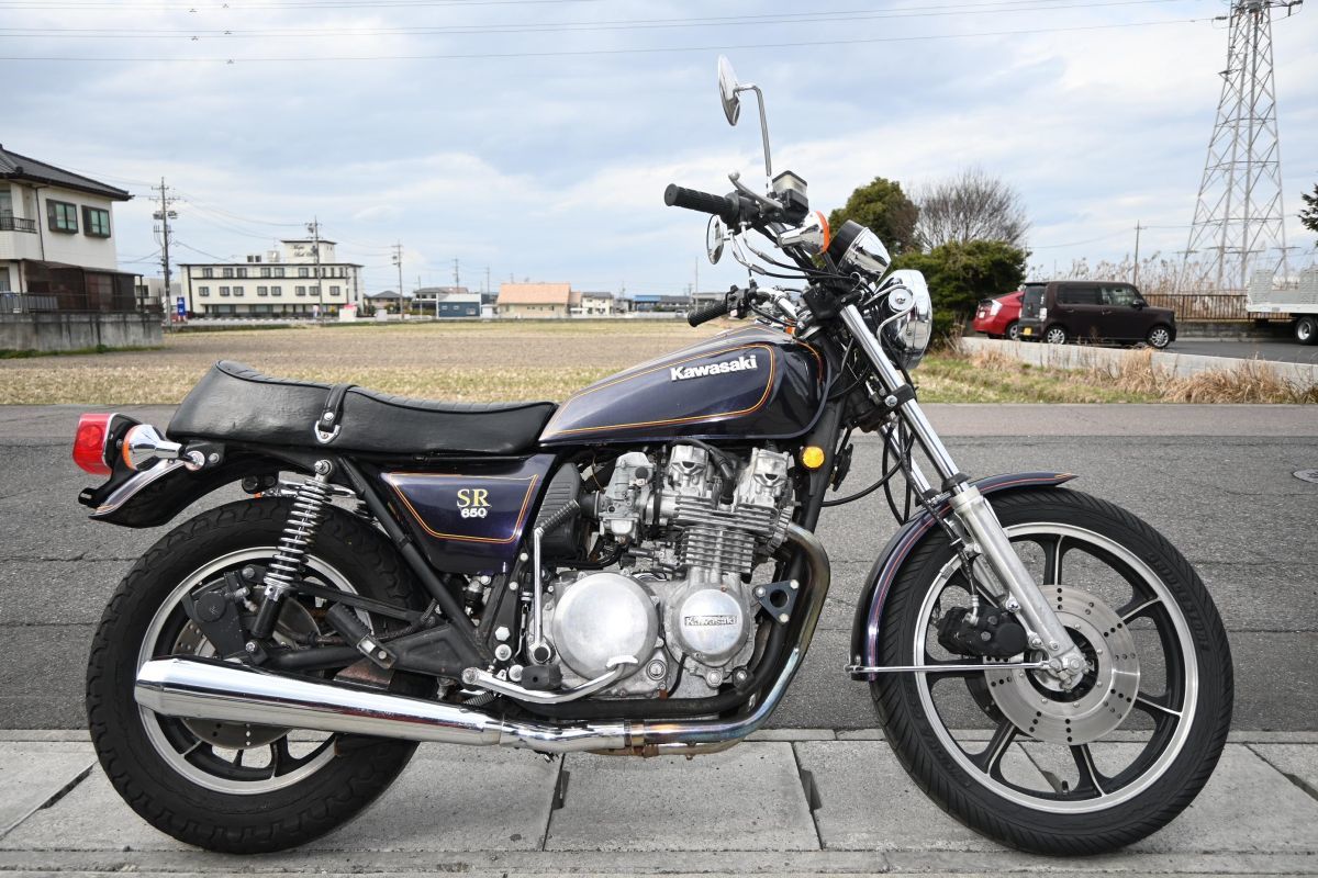 K424 当時物 Z650LTD SR エンジン実働 ベース 条件付送料無料 0003 検) Z650 ザッパー 750FX Z1 Z2 750RSの画像2