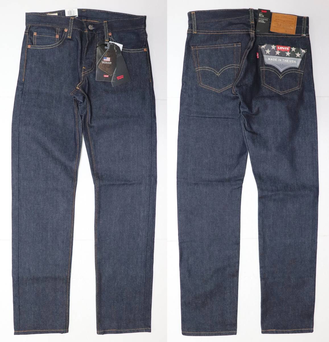 新品 リーバイス 04511-2596 W29 L32 MADE IN THE USA セルビッチデニム インディゴ・リジッド 赤耳 511 LEVIS_画像1