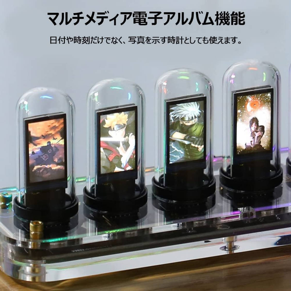 LED置き時計 ニキシー管デジタル置き時計 マルチメディア LED置き時計 ニキシー管デジタル置き時計 マルチメディア
