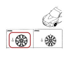 新品未使用 純正 マツダ RX-8 SE3P ホイール オプション センターキャップセット 19X8J P=114.3 0=47 アルミ ホイールキャップ 01597-1_画像2