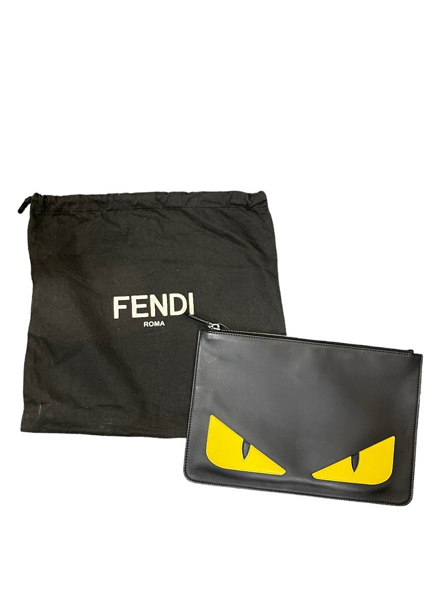 史上最も激安 中古品 FENDI フェンディ クラッチバッグ バッグバグズ