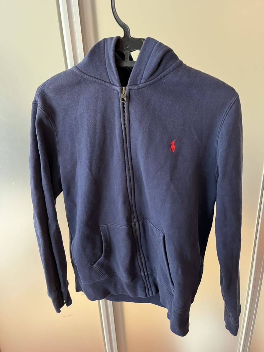 RALPH LAUREN ラルフローレン POLO RALPH LAUREN ネイビー　パーカー　USED ボーイズ　160/80 サイズＬ(14-16)_画像1