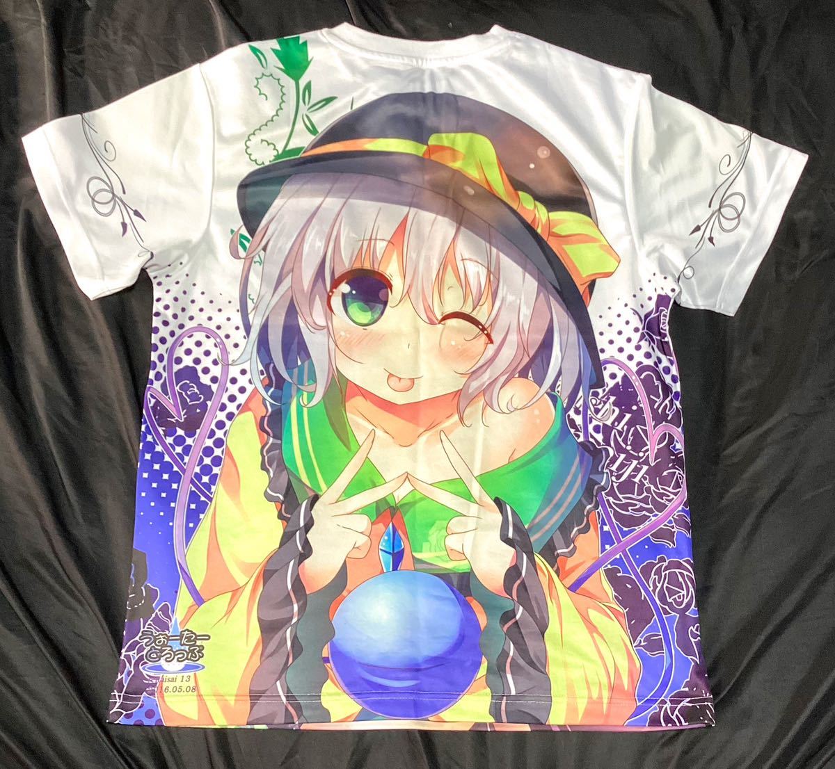 古明地こいし　Tシャツ Lサイズ ホワイト　MAーSA 第13回博麗神社例大祭 うぉーたーどろっぷ　東方Project_画像2