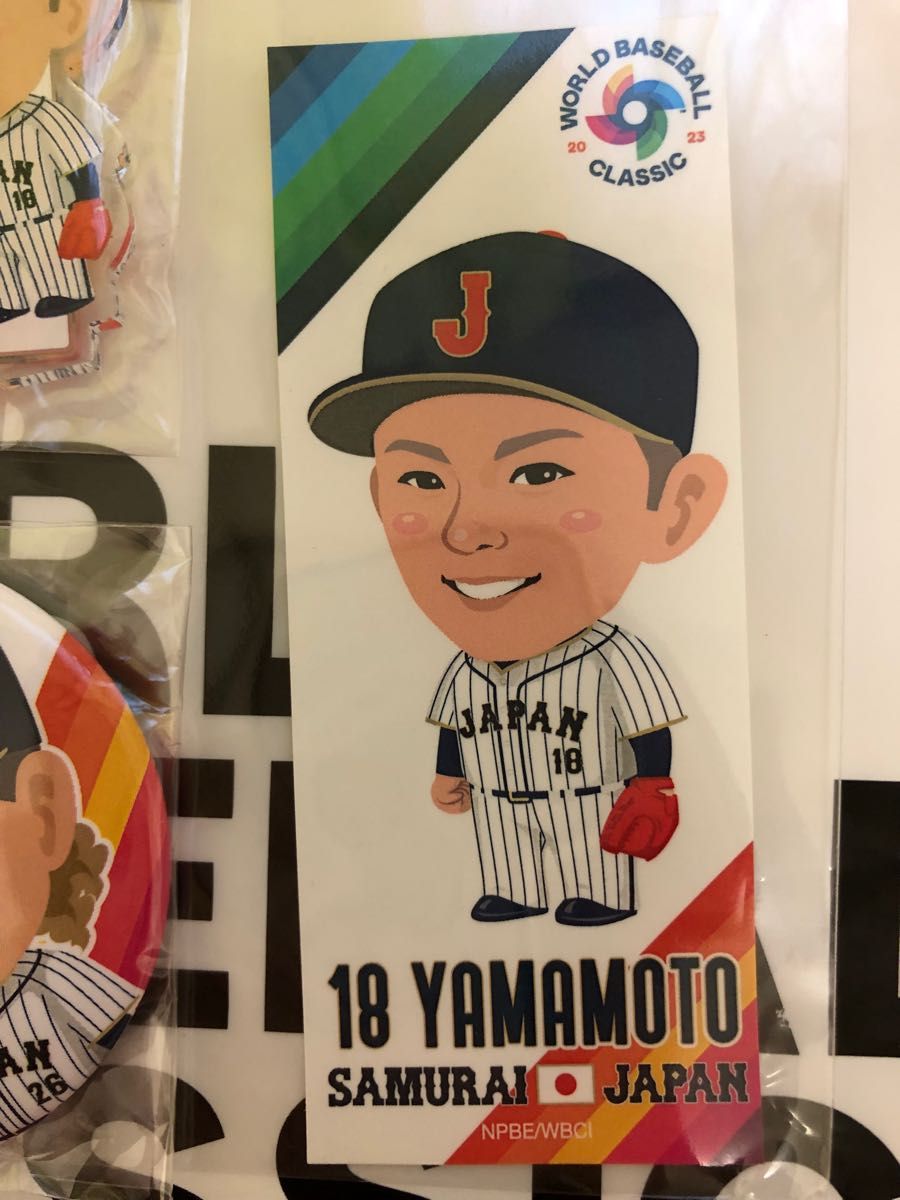 山本由伸アクリルスタンド&ステッカー・宇田川缶バッチ オリックス
