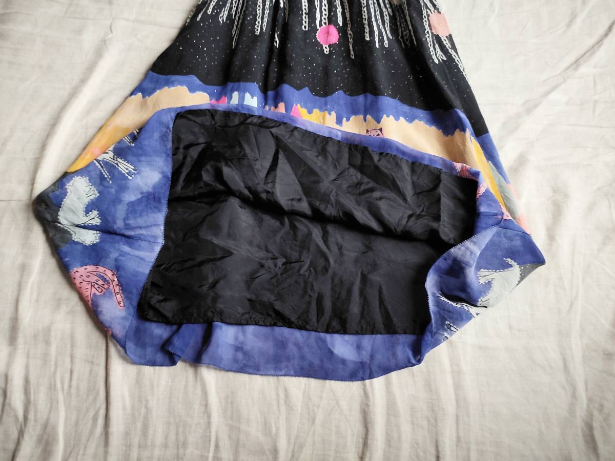美品 TSUMORI CHISATO ツモリチサト ワンピース 異素材切替 総柄