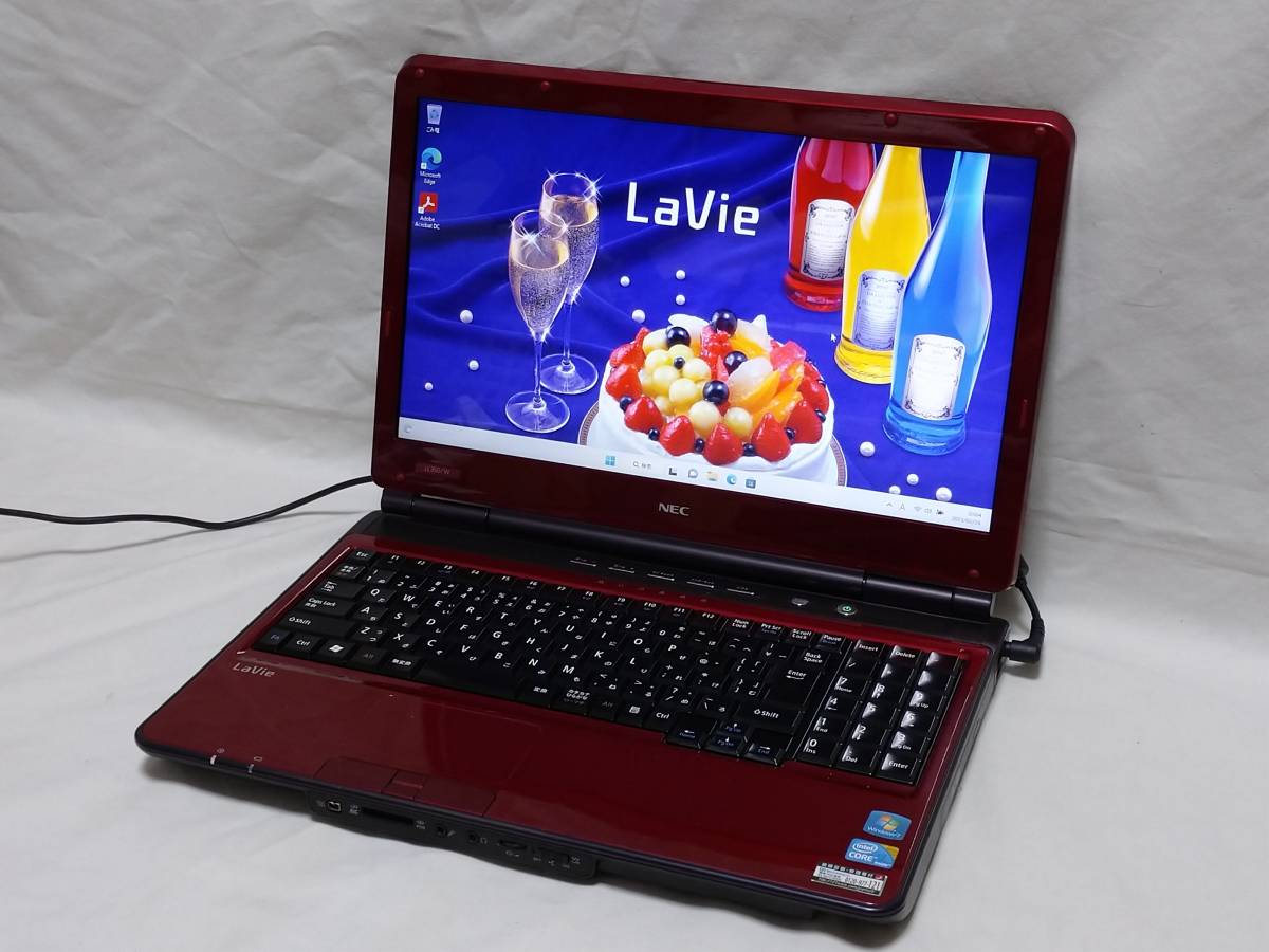 【高速SSD搭載】NEC LaVie PC-LL350/W【Windows11Home】Core i5-430M 2.27GHz メモリ4G  SSD256G 15.6inch液晶