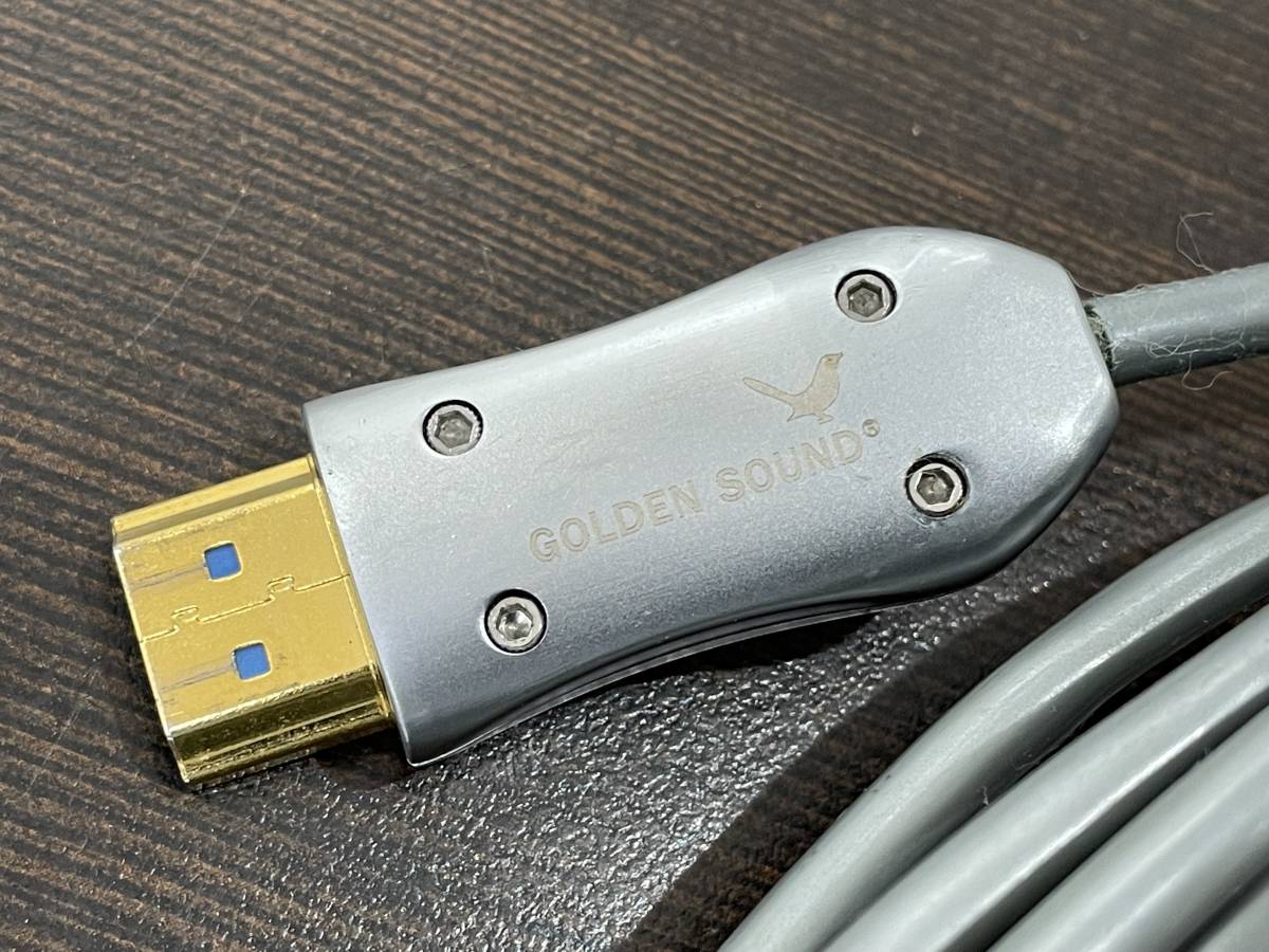*[ высококлассный свет волокно HDMI кабель ]GOLDEN SOUND ( золотой звук ) F1 UHD 4K 2160P длина : примерно 10m* рабочий товар утиль стоимость доставки 210 иен ~