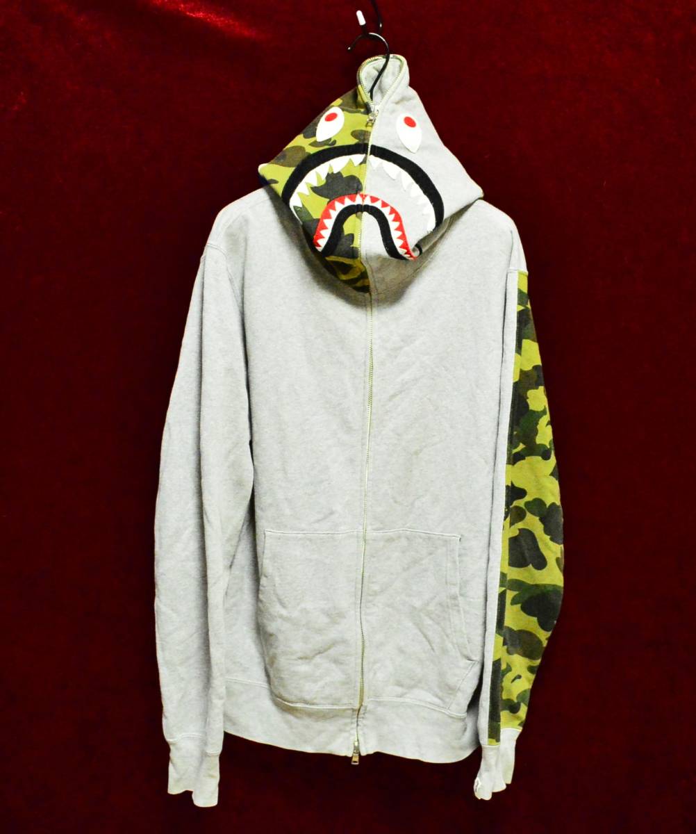 A BATHING APE BAPE エイプ シャークパーカー F パーカー_画像1