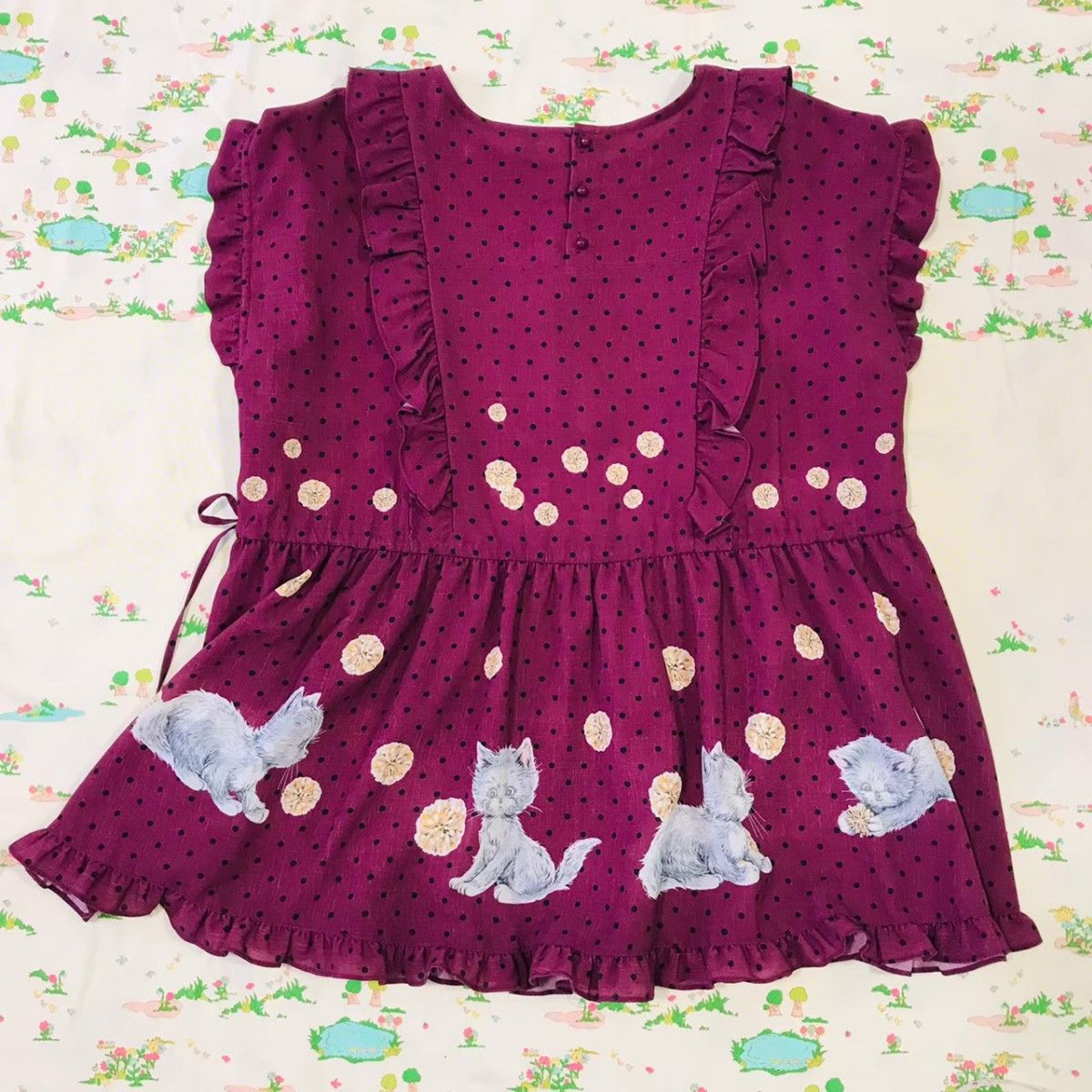 未使用♡フランシュリッペ ポンポンキャットチュニックM - 通販