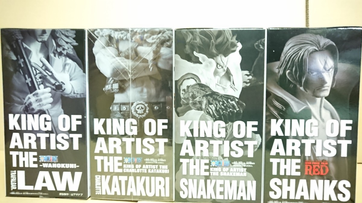 ONE PIECE KING OF ARTIST スネイクマン カタクリ ロー シャンクス全４種 未開封_画像3