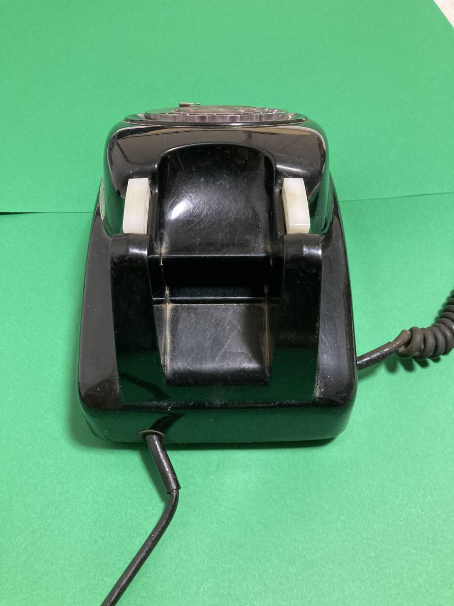  Showa Retro black telephone dial telephone 600-A2