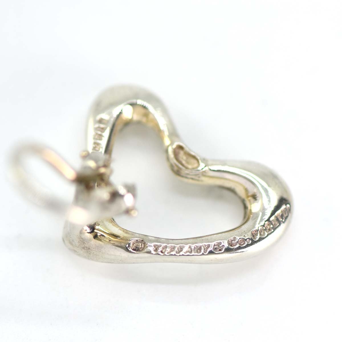  pawnshop Tiffany TIFFANY & Co. Open Heart earrings sterling silver 925 clip H2595... pawnshop 