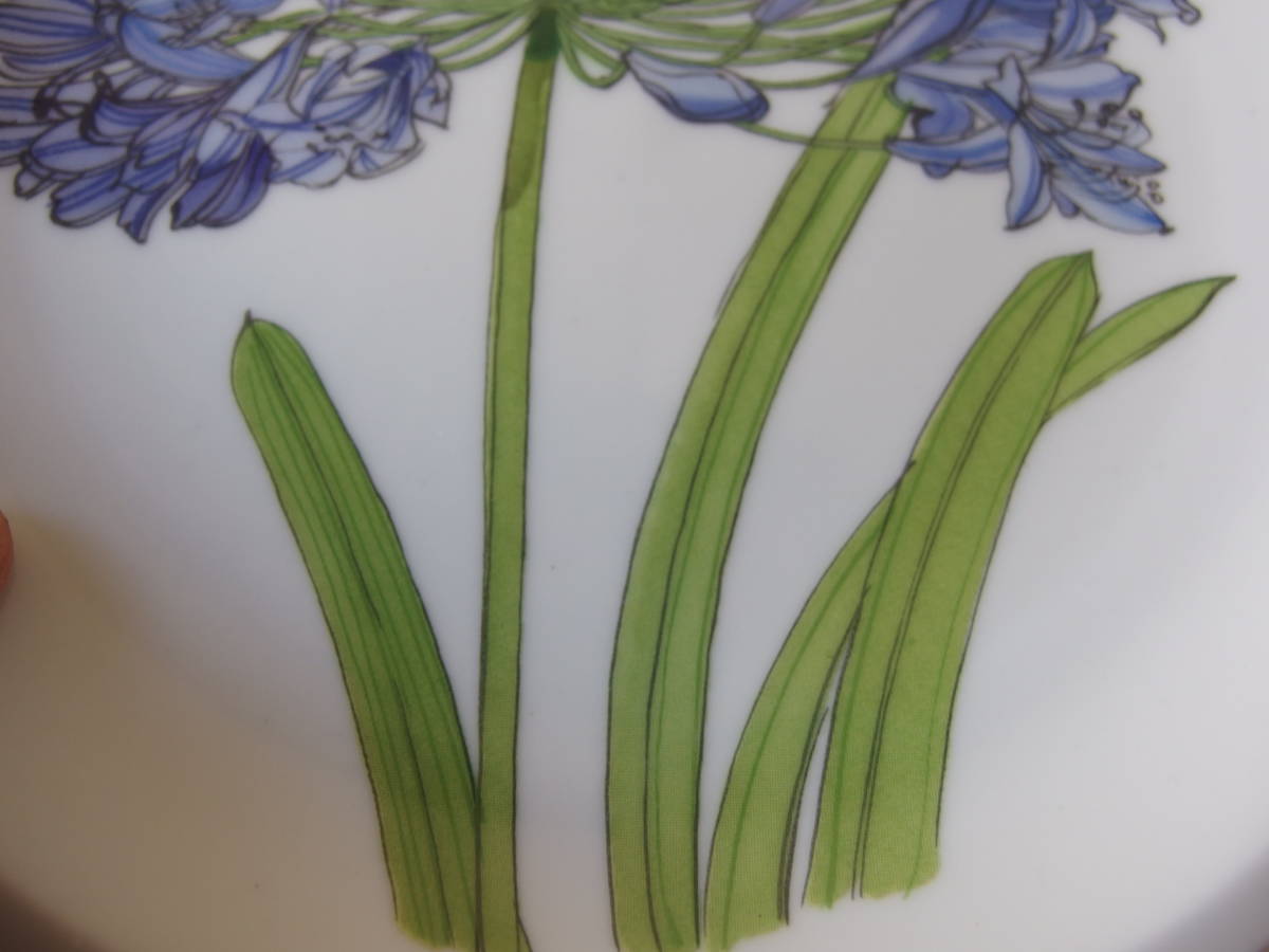 1980 period made Sweden Vintage Ikea /IKEA plate / plate Herrgarden MARGUERITE WALFRIDSON agapanthus * pra eko ks