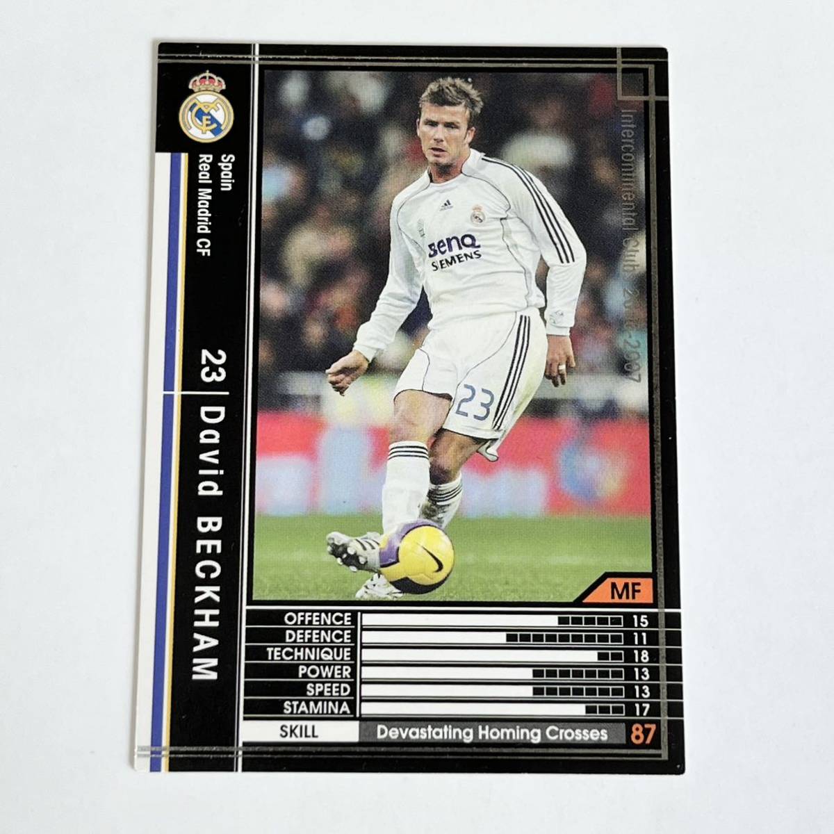 ♪♪WCCF 06-07 黒 デイビッド・ベッカム David Beckham Real Madrid ♪三点落札で普通郵便送料無料♪_画像1