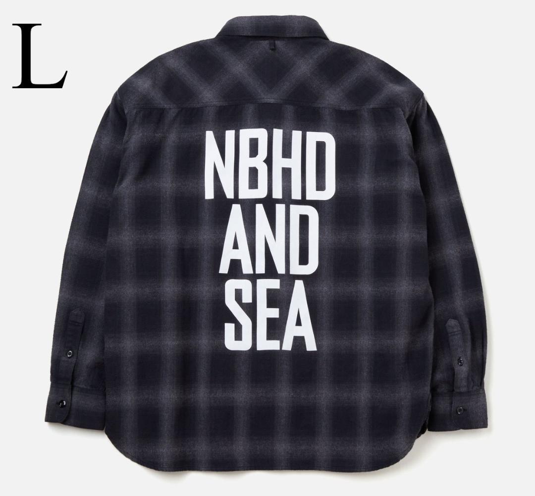 NH X WIND AND SEA . OMBRE CHECK SHIRT NEIGHBORHOODXWDS OMBRE CHECK