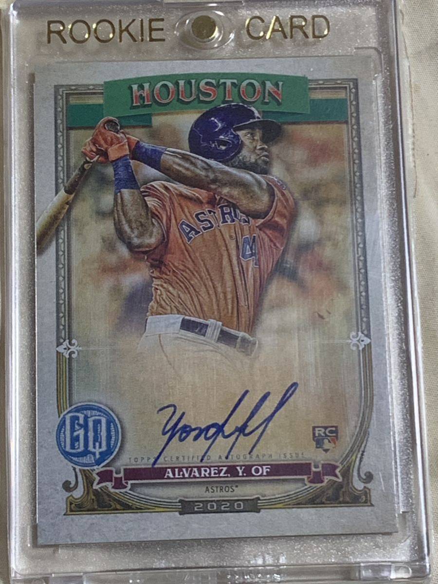 2020topps ヨルダンアルバレス直筆サインカード(RC)-