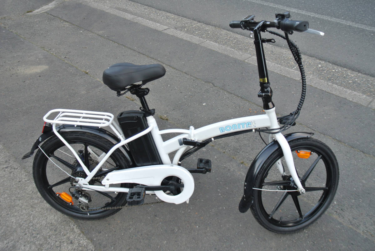 送料無料BONITAディスク式折り畳みフル電動自転車 36V10Ah 動作確認済 Yahoo!オークション - 1円~【BONITA】 ディスク式 折り畳み電動