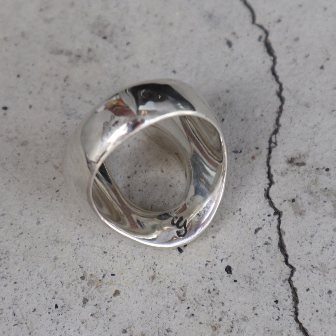  размер 21 galciagarusia шланг колодка серебряное кольцо R-MHS001SB Horseshoe RING Large