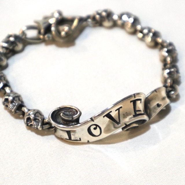 訳アリSALE Rat Race LOVE リボン ブレスレット ラットレース シルバー
