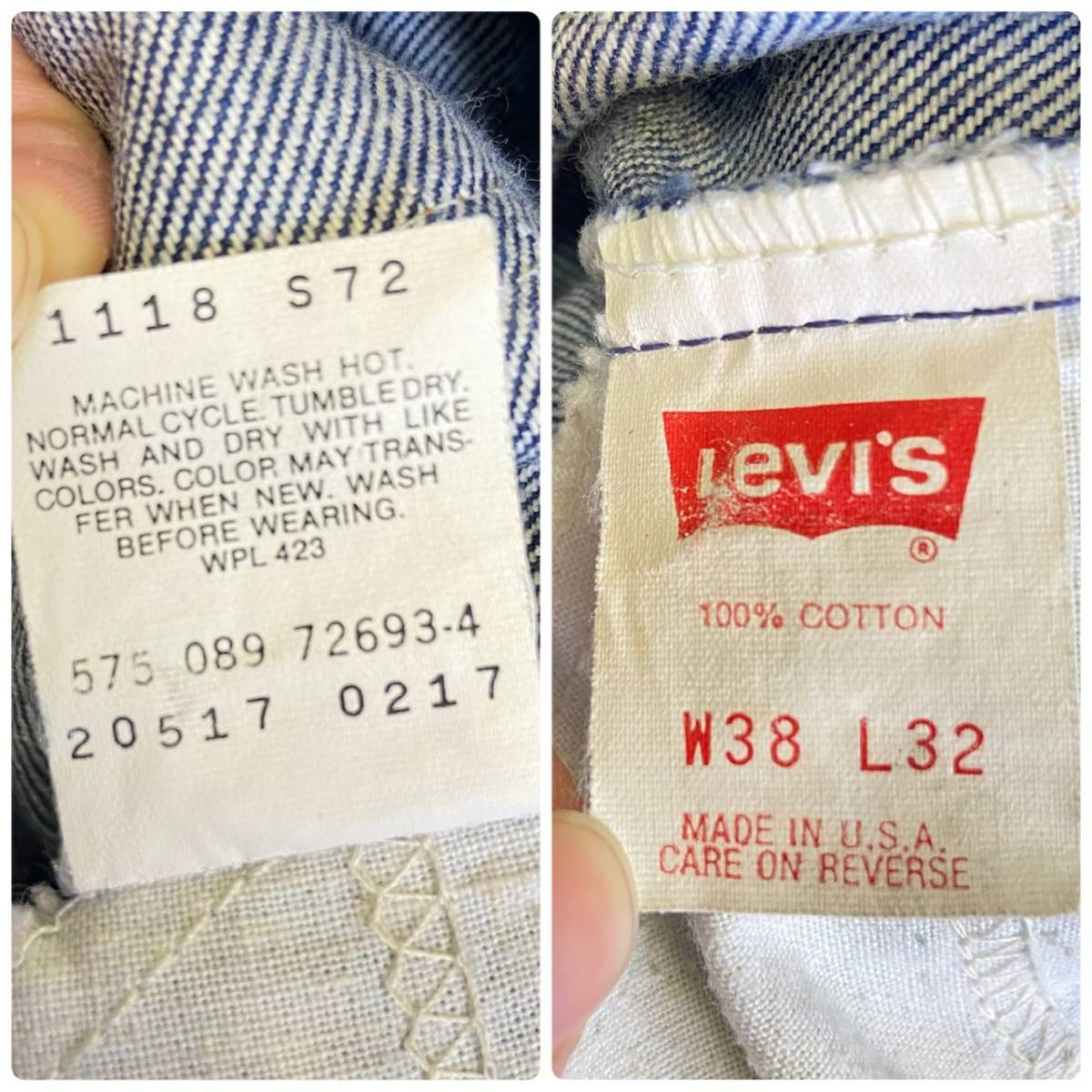 80s USA made Levis 517 jeans W38 L32 boots cut flair Denim pants Levi\'s Levi's 20517 0217 Vintage 