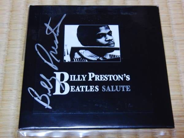 ビリー・プレストン 直筆サイン入り 非売品CD BEATLES SALUTE-