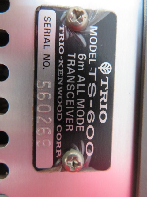 TS-600 TRIO ケンウッド 50MHz オールモード トランシーバーの画像8