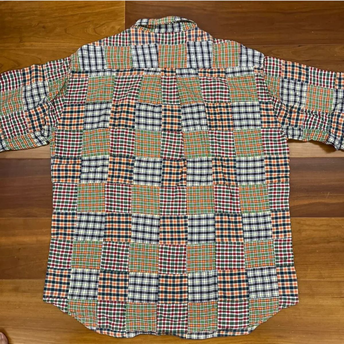 【美品】90's J.CREW ビンテージ パッチワークシャツ