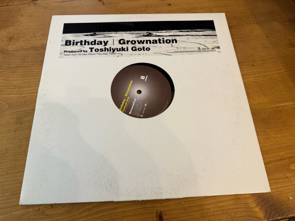 12”★Toshiyuki Goto / Birthday / Grownation / ディープ・テック・ハウス！_画像1