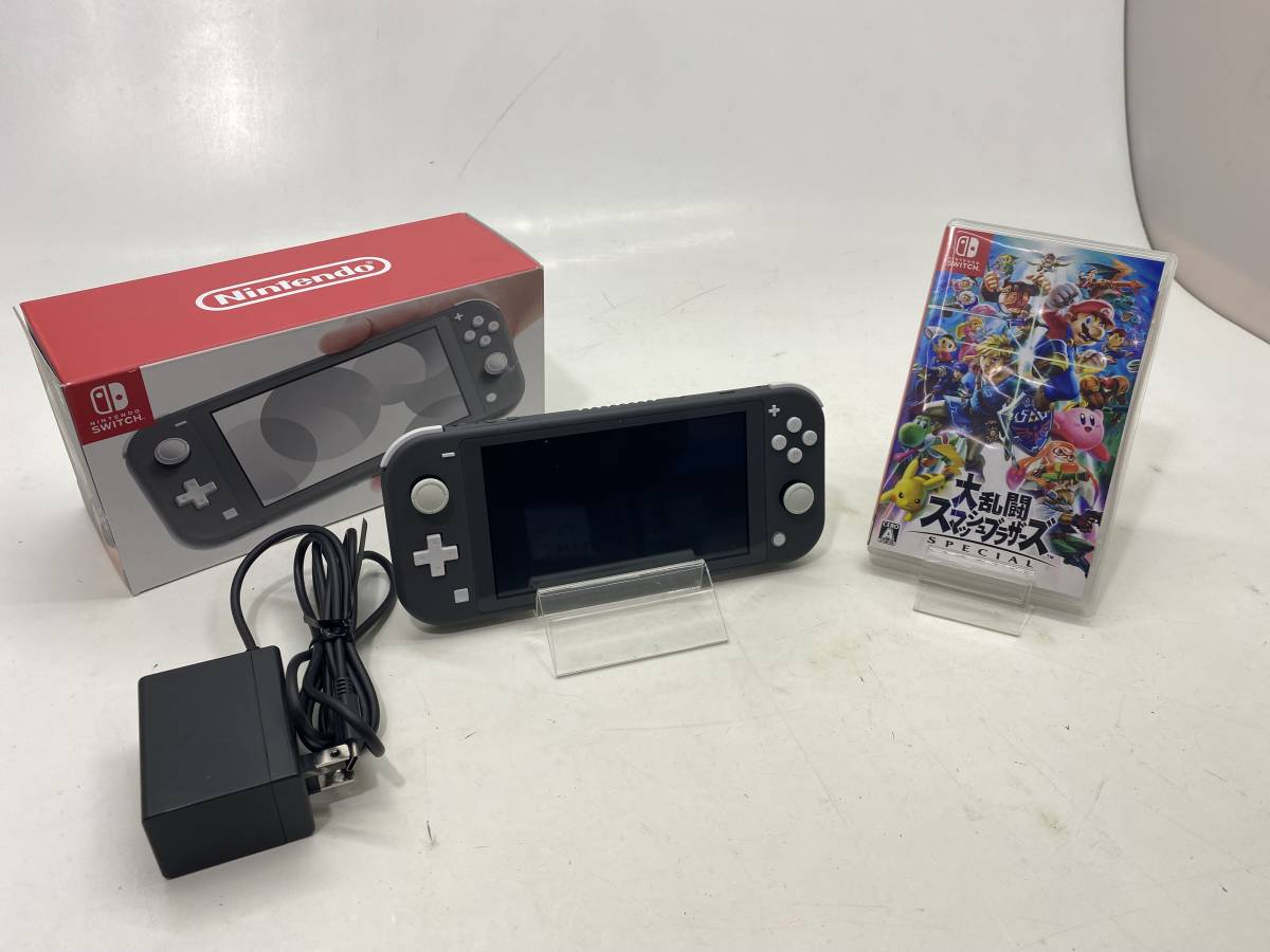 Nintendo Switch Lite 大乱闘スマッシュブラザーズ付き SWITCH LITE グレー & 大乱闘スマッシュブラザーズ