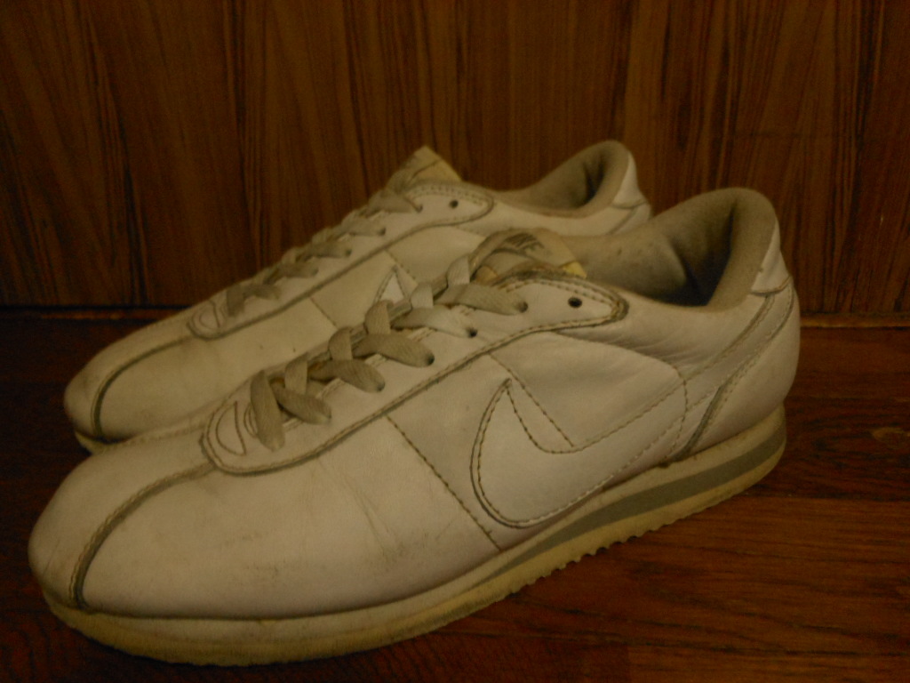 貴重 中古 USED 復刻 NIKE LEATHER CORTEZ ホワイト 白 ナイキ レザーコルテッツ 1996年製 90s 年代 US10 28cm 960103_画像1