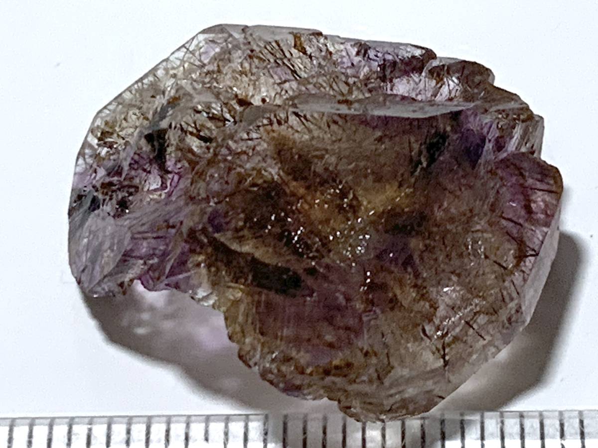 【珍品】放射状のインクルージョン入り紫水晶・3-15・6g程度（鉱物標本）_画像4