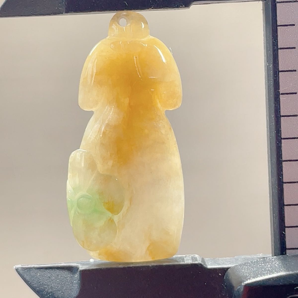 新入荷】本翡翠保証 天然A貨翡翠ネックレス チャイナドレス 黄翡翠漂緑