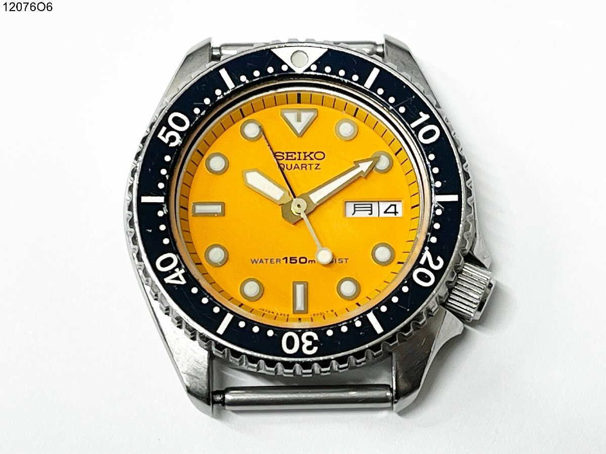 桜瑪瑙 SEIKO セイコー ダイバー 150M クォーツ 腕時計 電池交換済