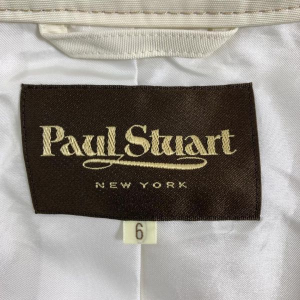 ポールスチュアート カジュアルスプリングコート オフホワイト Paul Stuart ビジネス フォーマル セレモニー ベルト付き 6 C5014_画像7