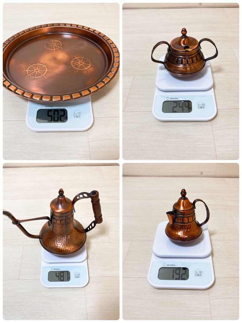 銅エレガンス ブロンズ コーヒーサーバー4点セット 美品