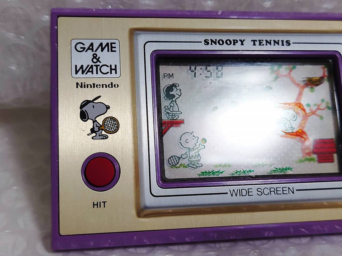 現状品+廃盤品　Nintendo　GAME＆WATCH　WIDE SCREEN　スヌーピーテニス　SP-30　任天堂　ゲームウォッチ　ワイドスクリーン_画像2